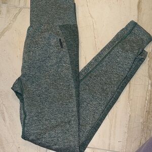 Gymshark Heathered Dark Green Seamless Shorts